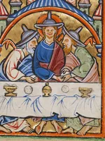 An illustration from Illustrated Vita Christi, with devotional supplements (1190)