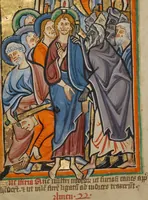 An illustration from Illustrated Vita Christi, with devotional supplements (1190)