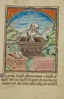 An illustration from Illustrated Vita Christi, with devotional supplements (1190)