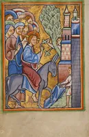 An illustration from Illustrated Vita Christi, with devotional supplements (1190)