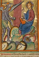 An illustration from Illustrated Vita Christi, with devotional supplements (1190)