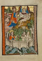 An illustration from Illustrated Vita Christi, with devotional supplements (1190)