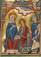 An illustration from Illustrated Vita Christi, with devotional supplements (1190)