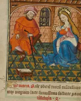 An illustration from Illustrated Vita Christi, with devotional supplements (1190)
