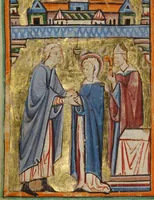 An illustration from Illustrated Vita Christi, with devotional supplements (1190)