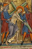 An illustration from Illustrated Vita Christi, with devotional supplements (1190)