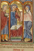 An illustration from Illustrated Vita Christi, with devotional supplements (1190)
