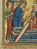 An illustration from Illustrated Vita Christi, with devotional supplements (1190)