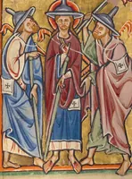 An illustration from Illustrated Vita Christi, with devotional supplements (1190)