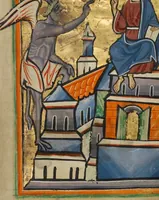 An illustration from Illustrated Vita Christi, with devotional supplements (1190)