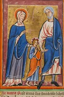 An illustration from Illustrated Vita Christi, with devotional supplements (1190)