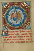 An illustration from Illustrated Vita Christi, with devotional supplements (1190)