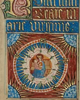 An illustration from Illustrated Vita Christi, with devotional supplements (1190)