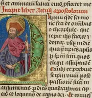 An illustration from Bible (1450)