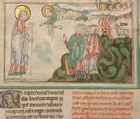 An illustration from Getty Apocalypse (Ms. Ludwig III 1 (83.MC.72)) (1255)