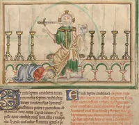 An illustration from Getty Apocalypse (Ms. Ludwig III 1 (83.MC.72)) (1255)