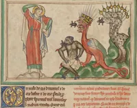 An illustration from Getty Apocalypse (Ms. Ludwig III 1 (83.MC.72)) (1255)