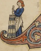 An illustration from Antiphonal (1260)