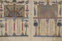 Picture 7 of 11 from Canon tables from the Zeyt'un Gospels (1256), leaf 9