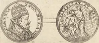 Picture 34 of 50 from Numismatum Modernorum Cimeliarchii Regio-Electoralis Brandenburgici Sectio Prima: continens Numismata Pontificum Romanorum, Aliorumque Ecclesiasticorum, Rariora & Elegantiora: Ære expressa & Dialogo illustrata (1704), leaf 70