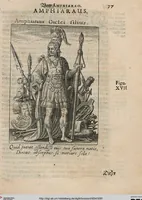 An illustration from Deorvm Fatidicorvm Synopsis Historica / Beschreibung aller vornembsten Heydnischen Oracvlorvm (1654)