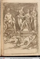 An illustration from Le Imagini De I Dei De Gli Antichi Nelle Qvali Si Contengono gl'Idoli, Riti, ceremonie, & altre cose appartenenti alla Religione de gli Antichi (1571)