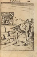 An illustration from Le imagini de i dei degli antichi nelle quali si contengono gl'idoli, i riti, le cerimonie, et altre cose appartenenti alla religione degli antichi ; con la loro espositione ; et in questa ultima impressione non solamente ridotte in forma più commoda, ma arricchite ancora di molte postille, et ... di più di 40 figure in rame … (1603)