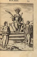 Picture 30 of 108 from Le imagini de i dei degli antichi nelle quali si contengono gl'idoli, i riti, le cerimonie, et altre cose appartenenti alla religione degli antichi ; con la loro espositione ; et in questa ultima impressione non solamente ridotte in forma più commoda, ma arricchite ancora di molte postille, et ... di più di 40 figure in rame … (1603), leaf 219