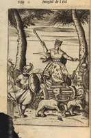 Picture 33 of 108 from Le imagini de i dei degli antichi nelle quali si contengono gl'idoli, i riti, le cerimonie, et altre cose appartenenti alla religione degli antichi ; con la loro espositione ; et in questa ultima impressione non solamente ridotte in forma più commoda, ma arricchite ancora di molte postille, et ... di più di 40 figure in rame … (1603), leaf 234