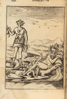 An illustration from Le imagini de i dei degli antichi nelle quali si contengono gl'idoli, i riti, le cerimonie, et altre cose appartenenti alla religione degli antichi ; con la loro espositione ; et in questa ultima impressione non solamente ridotte in forma più commoda, ma arricchite ancora di molte postille, et ... di più di 40 figure in rame … (1603)