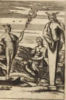 An illustration from Le imagini de i dei degli antichi nelle quali si contengono gl'idoli, i riti, le cerimonie, et altre cose appartenenti alla religione degli antichi ; con la loro espositione ; et in questa ultima impressione non solamente ridotte in forma più commoda, ma arricchite ancora di molte postille, et ... di più di 40 figure in rame … (1603)