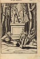An illustration from Le imagini de i dei degli antichi nelle quali si contengono gl'idoli, i riti, le cerimonie, et altre cose appartenenti alla religione degli antichi ; con la loro espositione ; et in questa ultima impressione non solamente ridotte in forma più commoda, ma arricchite ancora di molte postille, et ... di più di 40 figure in rame … (1603)
