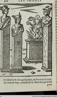 Picture 39 of 65 from Les images des dievx: contenant levrs pourtraits, coustumes & ceremonies de la religion des payens (1624), leaf 440