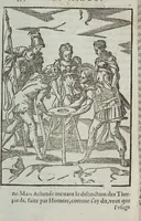 An illustration from Les images des dievx: contenant levrs pourtraits, coustumes & ceremonies de la religion des payens (1624)