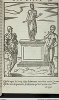 Picture 46 of 65 from Les images des dievx: contenant levrs pourtraits, coustumes & ceremonies de la religion des payens (1624), leaf 495