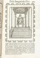 Picture 178 of 189 from Seconda Novissima Editione Delle Imagini De Gli Dei Delli Antichi Di Vicenzo Cartari Reggiano (1626), leaf 617