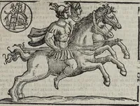 Picture 48 of 204 from Imagini Delli Dei De Gl'Antichi Di Vincenzo Cartari Reggiano: Ridotte da capo à piedi alle loro reali, & non più per l'adietro osseruate simiglianze. Cauate da' Marmi, Bronzi, Medaglie, Gioie, & altre memorie antiche; con esquisito studio, & particolare diligenza Da Lorenzo Pignoria Padoano. Aggionteui le Annotationi del medesimo sopra tutta l'opera ... Con le Allegorie sopra le Imagini di Cesare Malfatti Padoano, migliorate, & accresciute nouamente. Et vn Catalogo di cento più famosi dei della Gentilità. Con l'aggiunta d'vn'altro Catalogo de gl'Autori Antichi, & Moderni ... (1674), leaf 123