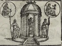 Picture 53 of 204 from Imagini Delli Dei De Gl'Antichi Di Vincenzo Cartari Reggiano: Ridotte da capo à piedi alle loro reali, & non più per l'adietro osseruate simiglianze. Cauate da' Marmi, Bronzi, Medaglie, Gioie, & altre memorie antiche; con esquisito studio, & particolare diligenza Da Lorenzo Pignoria Padoano. Aggionteui le Annotationi del medesimo sopra tutta l'opera ... Con le Allegorie sopra le Imagini di Cesare Malfatti Padoano, migliorate, & accresciute nouamente. Et vn Catalogo di cento più famosi dei della Gentilità. Con l'aggiunta d'vn'altro Catalogo de gl'Autori Antichi, & Moderni ... (1674), leaf 139
