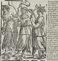 Picture 67 of 204 from Imagini Delli Dei De Gl'Antichi Di Vincenzo Cartari Reggiano: Ridotte da capo à piedi alle loro reali, & non più per l'adietro osseruate simiglianze. Cauate da' Marmi, Bronzi, Medaglie, Gioie, & altre memorie antiche; con esquisito studio, & particolare diligenza Da Lorenzo Pignoria Padoano. Aggionteui le Annotationi del medesimo sopra tutta l'opera ... Con le Allegorie sopra le Imagini di Cesare Malfatti Padoano, migliorate, & accresciute nouamente. Et vn Catalogo di cento più famosi dei della Gentilità. Con l'aggiunta d'vn'altro Catalogo de gl'Autori Antichi, & Moderni ... (1674), leaf 172