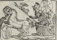 Picture 91 of 204 from Imagini Delli Dei De Gl'Antichi Di Vincenzo Cartari Reggiano: Ridotte da capo à piedi alle loro reali, & non più per l'adietro osseruate simiglianze. Cauate da' Marmi, Bronzi, Medaglie, Gioie, & altre memorie antiche; con esquisito studio, & particolare diligenza Da Lorenzo Pignoria Padoano. Aggionteui le Annotationi del medesimo sopra tutta l'opera ... Con le Allegorie sopra le Imagini di Cesare Malfatti Padoano, migliorate, & accresciute nouamente. Et vn Catalogo di cento più famosi dei della Gentilità. Con l'aggiunta d'vn'altro Catalogo de gl'Autori Antichi, & Moderni ... (1674), leaf 221