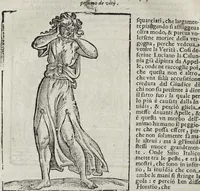 Picture 110 of 204 from Imagini Delli Dei De Gl'Antichi Di Vincenzo Cartari Reggiano: Ridotte da capo à piedi alle loro reali, & non più per l'adietro osseruate simiglianze. Cauate da' Marmi, Bronzi, Medaglie, Gioie, & altre memorie antiche; con esquisito studio, & particolare diligenza Da Lorenzo Pignoria Padoano. Aggionteui le Annotationi del medesimo sopra tutta l'opera ... Con le Allegorie sopra le Imagini di Cesare Malfatti Padoano, migliorate, & accresciute nouamente. Et vn Catalogo di cento più famosi dei della Gentilità. Con l'aggiunta d'vn'altro Catalogo de gl'Autori Antichi, & Moderni ... (1674), leaf 256