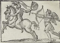 Picture 114 of 204 from Imagini Delli Dei De Gl'Antichi Di Vincenzo Cartari Reggiano: Ridotte da capo à piedi alle loro reali, & non più per l'adietro osseruate simiglianze. Cauate da' Marmi, Bronzi, Medaglie, Gioie, & altre memorie antiche; con esquisito studio, & particolare diligenza Da Lorenzo Pignoria Padoano. Aggionteui le Annotationi del medesimo sopra tutta l'opera ... Con le Allegorie sopra le Imagini di Cesare Malfatti Padoano, migliorate, & accresciute nouamente. Et vn Catalogo di cento più famosi dei della Gentilità. Con l'aggiunta d'vn'altro Catalogo de gl'Autori Antichi, & Moderni ... (1674), leaf 264