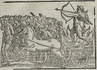 Picture 118 of 204 from Imagini Delli Dei De Gl'Antichi Di Vincenzo Cartari Reggiano: Ridotte da capo à piedi alle loro reali, & non più per l'adietro osseruate simiglianze. Cauate da' Marmi, Bronzi, Medaglie, Gioie, & altre memorie antiche; con esquisito studio, & particolare diligenza Da Lorenzo Pignoria Padoano. Aggionteui le Annotationi del medesimo sopra tutta l'opera ... Con le Allegorie sopra le Imagini di Cesare Malfatti Padoano, migliorate, & accresciute nouamente. Et vn Catalogo di cento più famosi dei della Gentilità. Con l'aggiunta d'vn'altro Catalogo de gl'Autori Antichi, & Moderni ... (1674), leaf 275
