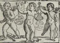 Picture 119 of 204 from Imagini Delli Dei De Gl'Antichi Di Vincenzo Cartari Reggiano: Ridotte da capo à piedi alle loro reali, & non più per l'adietro osseruate simiglianze. Cauate da' Marmi, Bronzi, Medaglie, Gioie, & altre memorie antiche; con esquisito studio, & particolare diligenza Da Lorenzo Pignoria Padoano. Aggionteui le Annotationi del medesimo sopra tutta l'opera ... Con le Allegorie sopra le Imagini di Cesare Malfatti Padoano, migliorate, & accresciute nouamente. Et vn Catalogo di cento più famosi dei della Gentilità. Con l'aggiunta d'vn'altro Catalogo de gl'Autori Antichi, & Moderni ... (1674), leaf 277