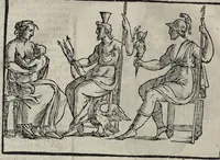 Picture 131 of 204 from Imagini Delli Dei De Gl'Antichi Di Vincenzo Cartari Reggiano: Ridotte da capo à piedi alle loro reali, & non più per l'adietro osseruate simiglianze. Cauate da' Marmi, Bronzi, Medaglie, Gioie, & altre memorie antiche; con esquisito studio, & particolare diligenza Da Lorenzo Pignoria Padoano. Aggionteui le Annotationi del medesimo sopra tutta l'opera ... Con le Allegorie sopra le Imagini di Cesare Malfatti Padoano, migliorate, & accresciute nouamente. Et vn Catalogo di cento più famosi dei della Gentilità. Con l'aggiunta d'vn'altro Catalogo de gl'Autori Antichi, & Moderni ... (1674), leaf 308