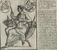 Picture 134 of 204 from Imagini Delli Dei De Gl'Antichi Di Vincenzo Cartari Reggiano: Ridotte da capo à piedi alle loro reali, & non più per l'adietro osseruate simiglianze. Cauate da' Marmi, Bronzi, Medaglie, Gioie, & altre memorie antiche; con esquisito studio, & particolare diligenza Da Lorenzo Pignoria Padoano. Aggionteui le Annotationi del medesimo sopra tutta l'opera ... Con le Allegorie sopra le Imagini di Cesare Malfatti Padoano, migliorate, & accresciute nouamente. Et vn Catalogo di cento più famosi dei della Gentilità. Con l'aggiunta d'vn'altro Catalogo de gl'Autori Antichi, & Moderni ... (1674), leaf 311