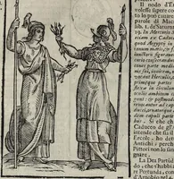 Picture 135 of 204 from Imagini Delli Dei De Gl'Antichi Di Vincenzo Cartari Reggiano: Ridotte da capo à piedi alle loro reali, & non più per l'adietro osseruate simiglianze. Cauate da' Marmi, Bronzi, Medaglie, Gioie, & altre memorie antiche; con esquisito studio, & particolare diligenza Da Lorenzo Pignoria Padoano. Aggionteui le Annotationi del medesimo sopra tutta l'opera ... Con le Allegorie sopra le Imagini di Cesare Malfatti Padoano, migliorate, & accresciute nouamente. Et vn Catalogo di cento più famosi dei della Gentilità. Con l'aggiunta d'vn'altro Catalogo de gl'Autori Antichi, & Moderni ... (1674), leaf 312