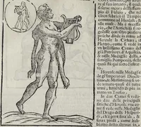 Picture 148 of 204 from Imagini Delli Dei De Gl'Antichi Di Vincenzo Cartari Reggiano: Ridotte da capo à piedi alle loro reali, & non più per l'adietro osseruate simiglianze. Cauate da' Marmi, Bronzi, Medaglie, Gioie, & altre memorie antiche; con esquisito studio, & particolare diligenza Da Lorenzo Pignoria Padoano. Aggionteui le Annotationi del medesimo sopra tutta l'opera ... Con le Allegorie sopra le Imagini di Cesare Malfatti Padoano, migliorate, & accresciute nouamente. Et vn Catalogo di cento più famosi dei della Gentilità. Con l'aggiunta d'vn'altro Catalogo de gl'Autori Antichi, & Moderni ... (1674), leaf 326