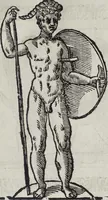 Picture 155 of 204 from Imagini Delli Dei De Gl'Antichi Di Vincenzo Cartari Reggiano: Ridotte da capo à piedi alle loro reali, & non più per l'adietro osseruate simiglianze. Cauate da' Marmi, Bronzi, Medaglie, Gioie, & altre memorie antiche; con esquisito studio, & particolare diligenza Da Lorenzo Pignoria Padoano. Aggionteui le Annotationi del medesimo sopra tutta l'opera ... Con le Allegorie sopra le Imagini di Cesare Malfatti Padoano, migliorate, & accresciute nouamente. Et vn Catalogo di cento più famosi dei della Gentilità. Con l'aggiunta d'vn'altro Catalogo de gl'Autori Antichi, & Moderni ... (1674), leaf 333