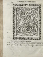 Picture 163 of 204 from Imagini Delli Dei De Gl'Antichi Di Vincenzo Cartari Reggiano: Ridotte da capo à piedi alle loro reali, & non più per l'adietro osseruate simiglianze. Cauate da' Marmi, Bronzi, Medaglie, Gioie, & altre memorie antiche; con esquisito studio, & particolare diligenza Da Lorenzo Pignoria Padoano. Aggionteui le Annotationi del medesimo sopra tutta l'opera ... Con le Allegorie sopra le Imagini di Cesare Malfatti Padoano, migliorate, & accresciute nouamente. Et vn Catalogo di cento più famosi dei della Gentilità. Con l'aggiunta d'vn'altro Catalogo de gl'Autori Antichi, & Moderni ... (1674), leaf 342